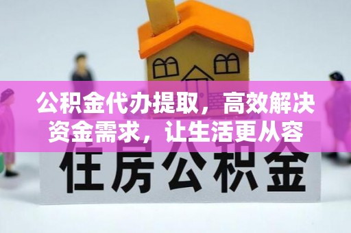 台山公积金代办提取，高效解决资金需求，让生活更从容
