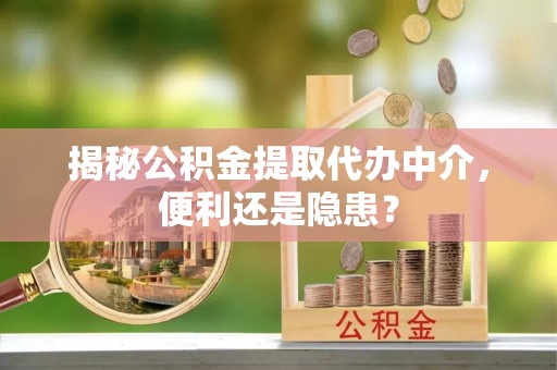 台山揭秘公积金提取代办中介，便利还是隐患？