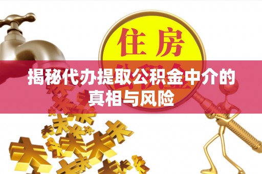 台山揭秘代办提取公积金中介的真相与风险