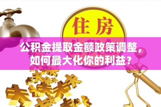 台山公积金提取金额政策调整，如何最大化你的利益？