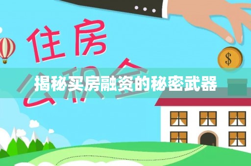 台山揭秘买房融资的秘密武器